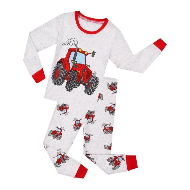 Kcodviy Pyjama d'Intérieur pour Enfants à Manches Longues en Molleton avec Pieds 18 Mois Pyjama pour Garçons Automne et Pyjama 18 Mois Pyjama d'Hiver Chaud