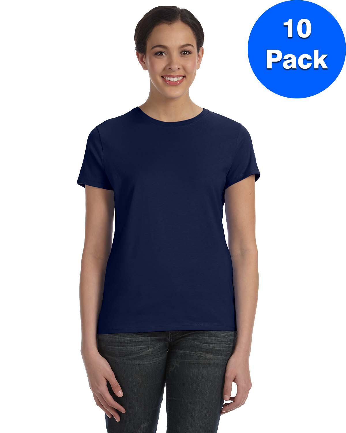 Hanes Women's Perfect-T T-Shirt - SL04 (Pack Of 10)
