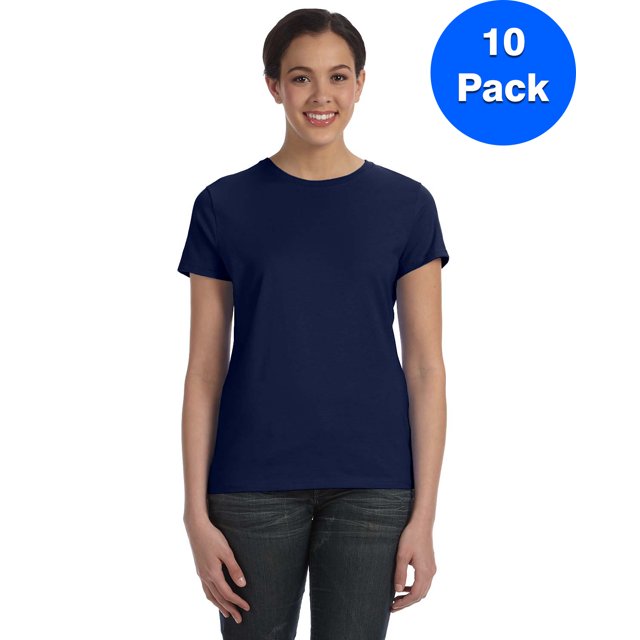 Hanes Women's Perfect-T T-Shirt - SL04 (Pack Of 10)