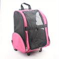 thumbnail image 1 of Dog Backpack Pet Travel Carrier With Double Wheels, 3 Different Ways To Carry, 1 of 5