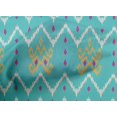 thumbnail image 4 of oneOone Cotton Poplin Fabric Paisley & Chevron Ikat Printed Fabric 1 Yard 56 Inch Wide, 4 of 4