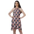 thumbnail image 1 of Moomaya Printed Tunic Tank Dress Swing Dress Halter Neck Mini Summer Dress, 1 of 4