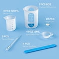 thumbnail image 1 of Maoww Ensemble de 38 Pcs Gobelets de Mesure en Résine Silicone Bricolage Époxy Outils de Mélange Kit Réutilisable Ménager Professionnel Moule Fournitures de Mesure, 1 of 5