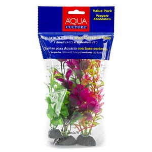 Penn-Plax Aqua Culture 3 Pk Plantes assorties