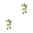 thumbnail image 2 of maskred Convenient Foldable Shopping Bags For Easy Carrying And Storage Made green flowers 2Set, 2 of 6