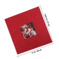 thumbnail image 2 of Minkissy Pages Album Photo Pages de Recharge Couverture en Lin Rouge Stockant des Photos Lot de 1, 2 of 5