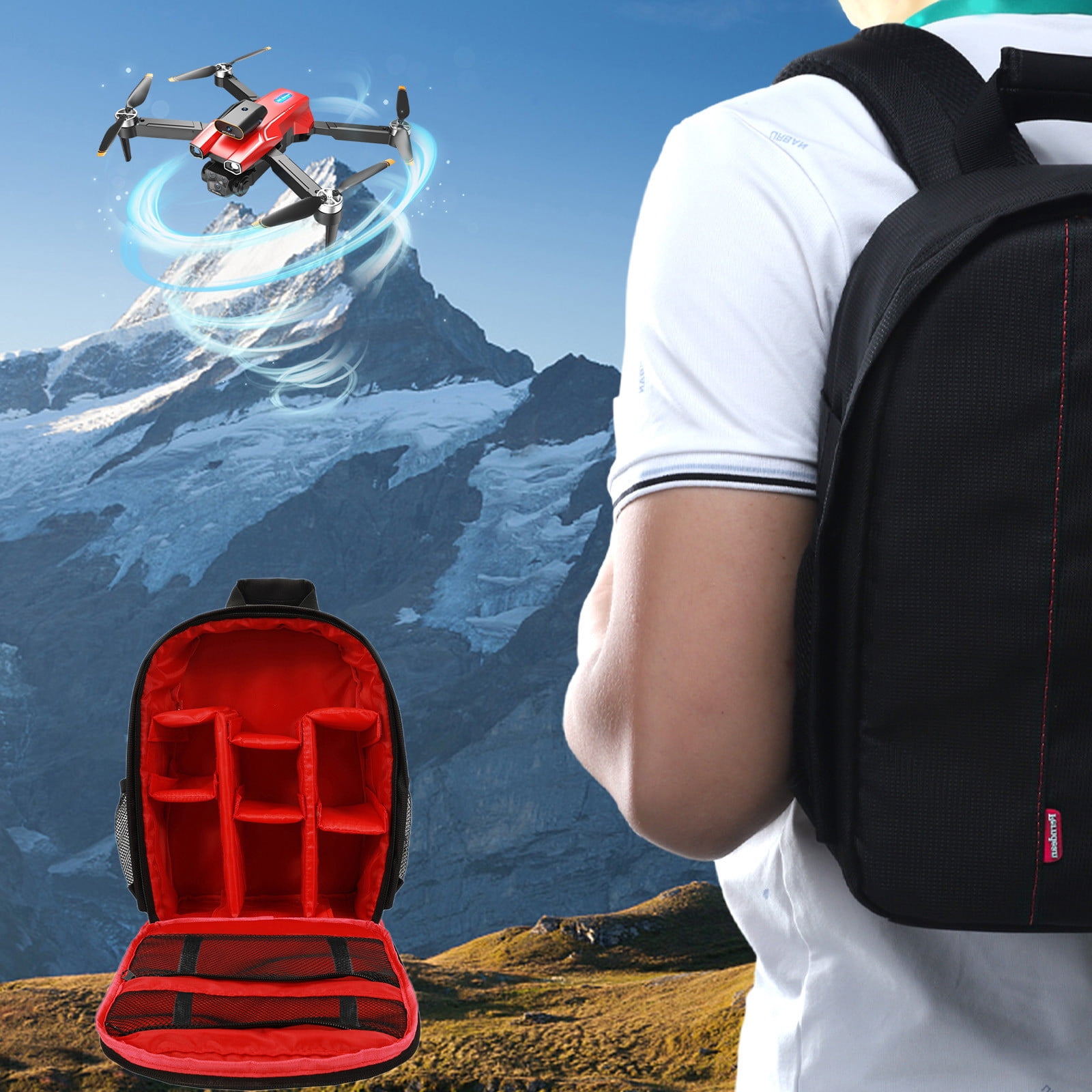 LSLJS SLR Camera Bag Backpack Photography Backpack Outdoor Multifunctional Digital Backpack School Tool Backpack, Backpack Backpack