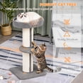 thumbnail image 4 of PawHut Cat Tree w/ Sisal Mat Scratching Post Cat Bed Cushion, 4 of 10