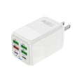thumbnail image 1 of Chargeurs de Téléphone pour Android Adaptateur d'Alimentation 150 W Tête de Charge 4 USB+2 PD Multiport Charge Rapide Chargeur de Téléphone Mobile Norme Us Prise en Charge de la Charge Simultanée de Plusieurs Appareils, 1 of 7