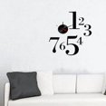 thumbnail image 2 of Modern Home Self Adhesive DIY 3D Wall Clock - One-to-Seven, 2 of 2