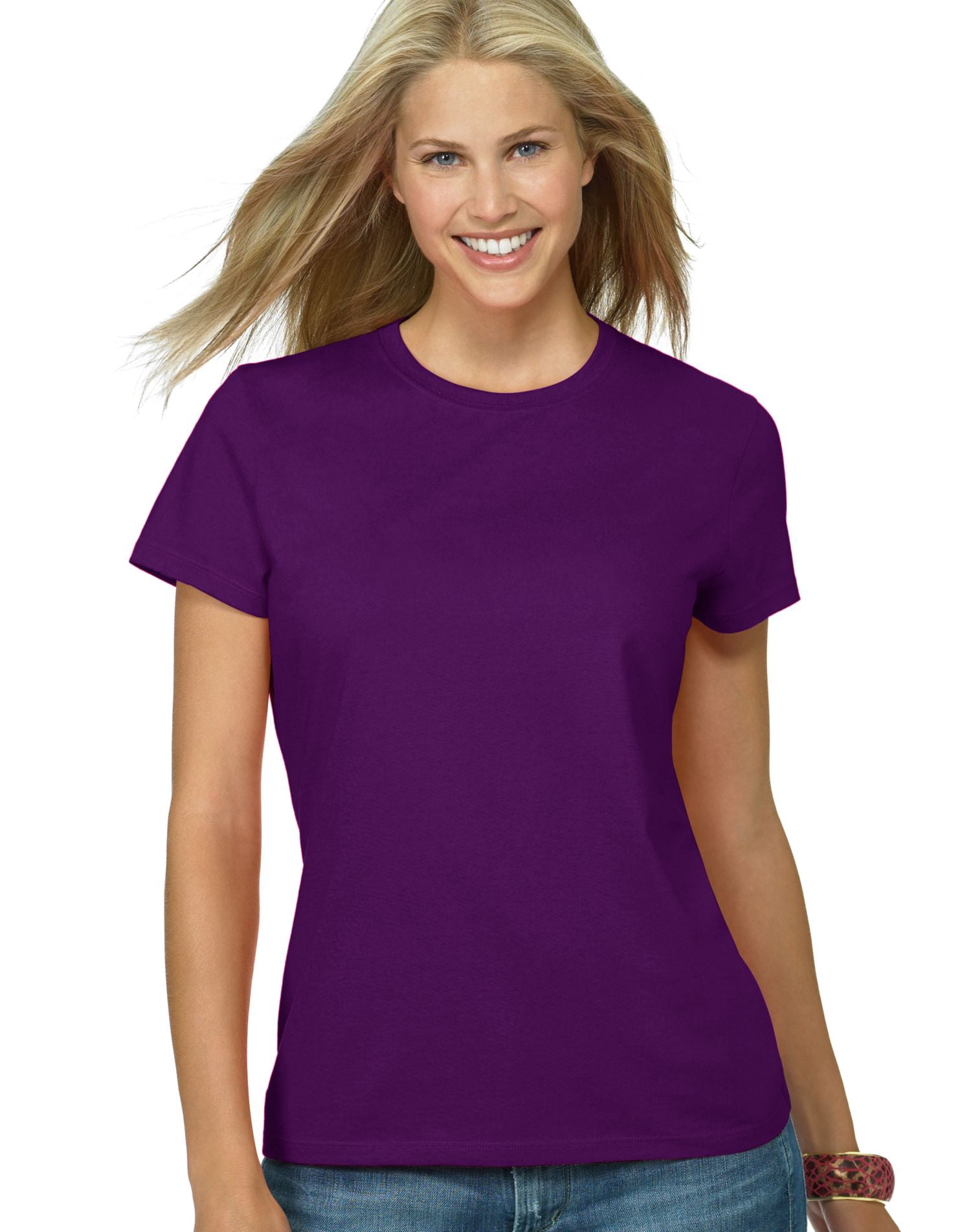 Hanes T-shirt Nano-T pour Femmes, TG, Winterberry