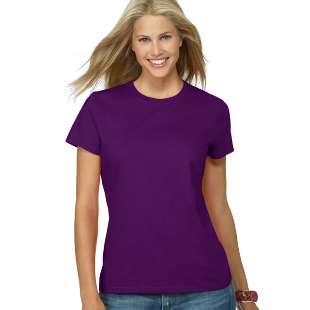 Hanes Womens Nano-T T-shirt, L, Winterberry