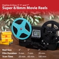 thumbnail image 2 of Magnasonic All-in-One Super 8/8mm Film Scanner, Converts Film into Digital Video, Scans 3", 5" and 7" Super 8/8mm Film Reels with Bonus 32GB SD Card (FS81), 2 of 8