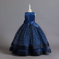 thumbnail image 5 of Robes Filles Robes Enfants Formelles pour Filles Robe Fille Bleu Foncé Robe d'Anniversaire Filles Robes Fille Taille Mode Filles, 5 of 5