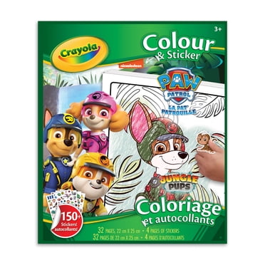 Crayola Colour & Sticker Book, Paw Patrol