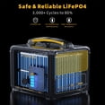thumbnail image 4 of VTOMAN 600X Extra Battery,640Wh LiFePO4 Battery Backup Expansion Battery with BMS Protection for 600X Portable Power Station for Home Backup & Camping, 4 of 7