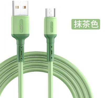 Xingzhi Charging Cable Mobile Phone 3A Output Charging Cord Phone USB Power Cable, Green, Type-c, 1.5m