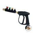 thumbnail image 1 of Window Pressure Washer Gun, Handheld Power Washer Gun with 4-Color Nozzles, M22 15mm Fitting, 1 of 7