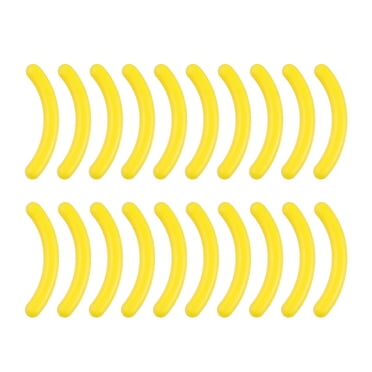 20 Pcs Recharges pour Fer à Cils Durables Faciles à Installer Accessoire Cosmétique Jaune