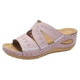 thumbnail image 2 of Dvkptbk Sandales Femmes Sandales Multicolores Brodées pour Femmes avec Semelle Compensée à Bout Ouvert Chaussures à Plateforme Chaussures pour Femmes, 2 of 9