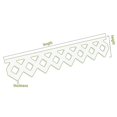thumbnail image 4 of Ekena Millwork RUNP08X0625X48RBT 8 x 48 Po. Pitch 0.62 Po. Garniture de Course en PVC Grade Architectural Robertson, 4 of 4