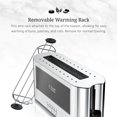 thumbnail image 2 of Russell Hobbs 2-Slice Glass Accent Long Toaster, in Chrome, 2 of 8