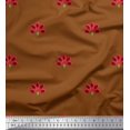thumbnail image 1 of Soimoi polyester Crepe Fabric Artistic Floral Print Fabric by Yard 52 Inch Wide, 1 of 3