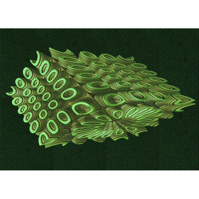 Ahgly Tapis Rectangulaire Lavable en Machine Intérieur Transitionnel Vert Lime Foncé, 4 Pieds x 6 Pieds
