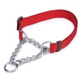 thumbnail image 1 of MPP Chain Martingale Dog Collar Choke Style Safety Control Training Pick Color & Size (Red 13" - 18"), 1 of 1