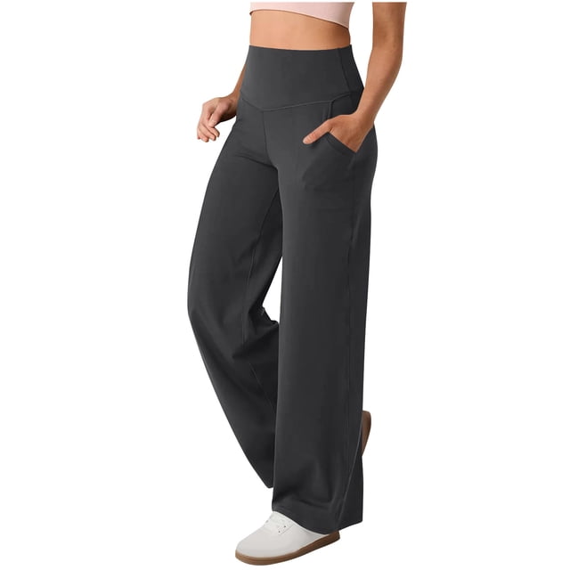 cfhntfmh Joggers pour Femmes à Cordon Taille Haute Extensibles Bas Resserré Pantalons avec Poches pour Entraînement Course
