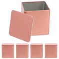 thumbnail image 4 of 5 Pcs Support de Rangement pour Thé en Fer-Blanc, Conteneur de Sachet de Thé, Conteneur de Bougie Carré, 4 of 7