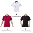 thumbnail image 3 of serony Chef Jacket Men Chef Coat Skin Friendly Chef Uniforms O-Neck Cheap Short Sleeve Tops Bakery Cooking Clothes Work Wear Red M, 3 of 9