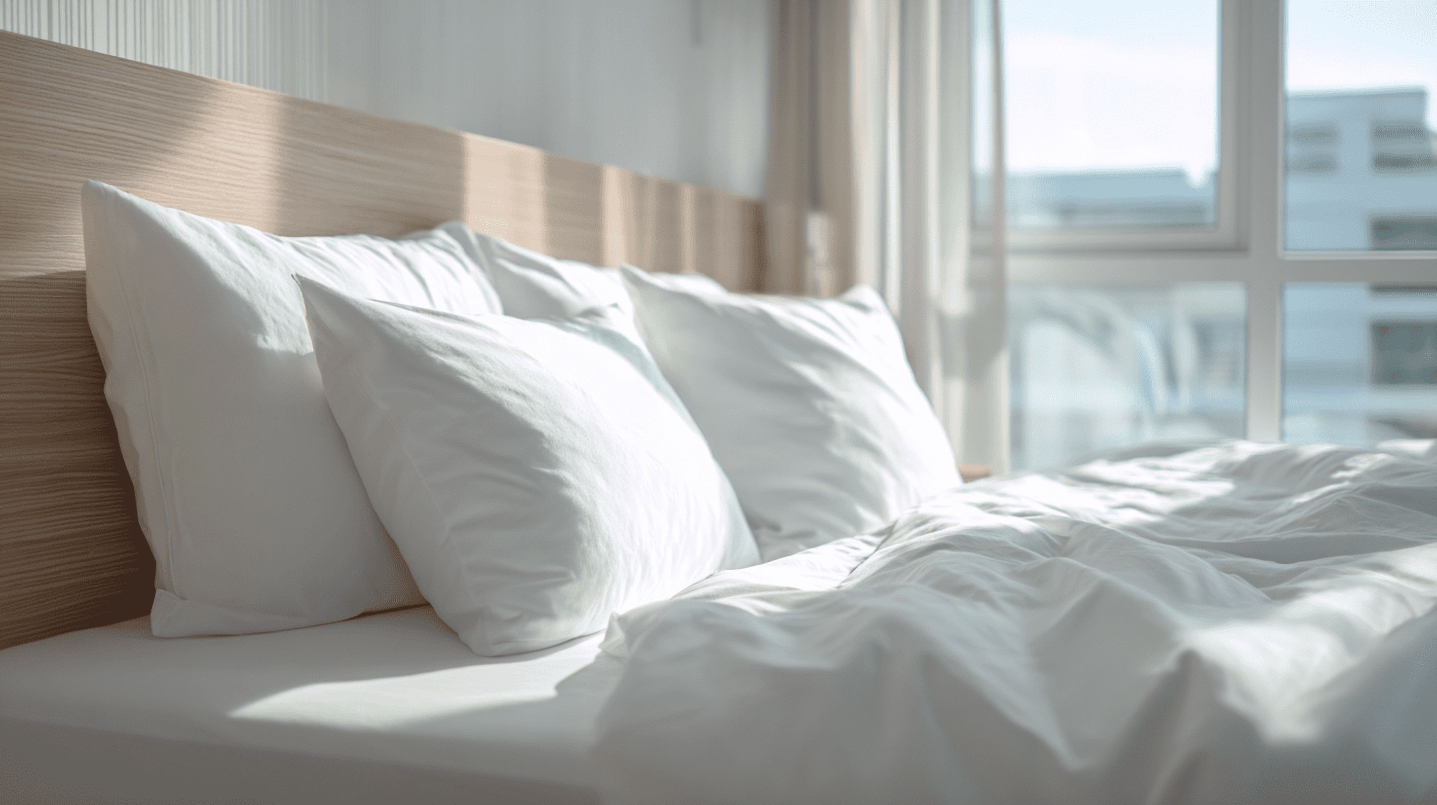 My Bed Linens TENCEL™-  Vegan Silk (Lyocell) 300 TC King Bed Sheet Set, White, Ultra Soft, Breathable