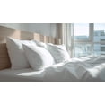 thumbnail image 1 of My Bed Linens TENCEL™-  Vegan Silk (Lyocell) 300 TC King Bed Sheet Set, White, Ultra Soft, Breathable, 1 of 10