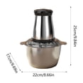 thumbnail image 3 of Dvkptbk Electric Meat Grinder Household Electrical Meat Grinder Kitchen High Power Five Blade Baozi Meat Filling Shaker Multifunctional Meat Grinder 2L Home Essentials, 3 of 7