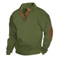 thumbnail image 1 of Birdeem Chandail à Col Montant Manches Longues Style Bouton pour Hommes, 1 of 7
