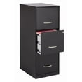 thumbnail image 2 of Scranton & Co 3 Drawers Modern Metal Vertical File Cabinet with Lock in Black, 2 of 15