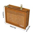 thumbnail image 3 of Pntutb Home Storage Clearance Home Counter Wooden Piggys Bank Wooden Crafts Decorative Gift Wooden Piggys Bank with Counter Piggys Bank Non-Openable Piggys Bank Savings Goal Big Save, 3 of 6