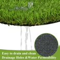 thumbnail image 4 of Artificial Grass Rug Outdoor Doormats 2'X6' Fake Grass Artificial Turf Mat Turf Rugs with Drainage Hole 1.4in High Pile Patch Carpet for Dogs Garden Lawn Patio Balcony Landscape, 4 of 14