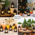thumbnail image 2 of Ruiboury 2pcs/set Set Mood Flickering Candlelight Of Black Lanterns Size Innovative black-12PCS 1Set, 2 of 6
