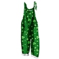 thumbnail image 3 of QATAINLAV Wide Leg Linen Jumpsuits for Women St Patricks Day Outfits Funny Graphic Spaghetti Strap Rompers One Piece Pants with Pockets Green XXXXL Today Prime Sales, 3 of 6