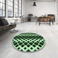 thumbnail image 4 of Ahgly Company Machine Washable Indoor Square Transitional Light Green Area Rugs, 6' Square, 4 of 7