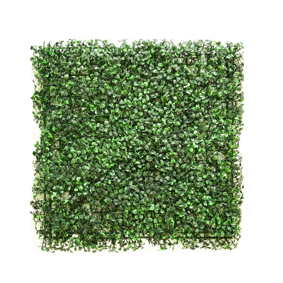E&K 20" x 20" Artificial Plant Fence Panel Faux Leaves Grass Wall Privacy Screen Panel Decorative for Indoor Outdoor (30 Pcs)