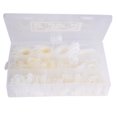 thumbnail image 3 of Cable Clip, 200PCs Acid-Resistance R-Type Cable Clamp, Aging Resistance Corrosion Resistance For Cable Conduit Wire Management Black,White, 3 of 8
