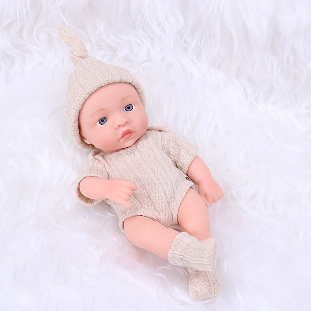 Poupée Bébé Reborn, Poupées Bébé Nouveau-Né Souples de 7,48 Pouces Poupées Bébé en Vinyle avec Ensemble de Vêtements Incluant une Sucette Poupée Réaliste Aspect Réel, Poupées Bébé Reborn, Poupées Bébé Nouveau-Né Réalistes