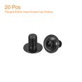 thumbnail image 3 of Unique Bargains Flanged Button Head Socket Cap Screws, 20 Pack M8x12mm 304 Stainless Steel Bolts, 3 of 5