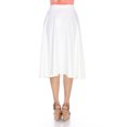 thumbnail image 4 of White Mark Jupe Midi Évasée Tasmin pour Femmes, 4 of 6
