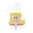 thumbnail image 2 of BLISSFUL STEP Women's Clear Slide Stiletto Heels Open Toe Slip On Sandals Yellow 7, 2 of 7