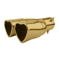 thumbnail image 3 of Car Heart Shaped Dual Exhaust Tip Stainless Steel Double Pipe for Enhanced Performance and Stylish Tail Upgrade, 3 of 5