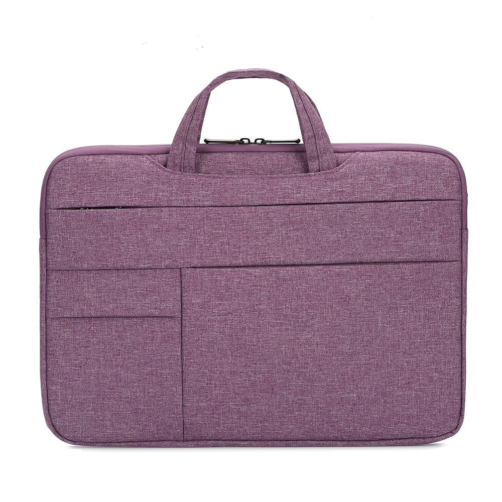 Yeacher Portable Laptop Bag 14 inch Laptop Case Waterproof Nylon Laptop Bag Briefcase Leisure Business Handbag Purple